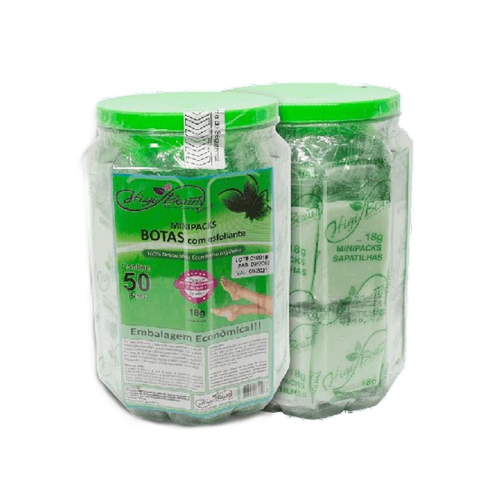 Botas Higibeauty Com Esfoliante 50 pares