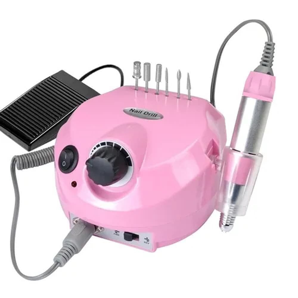 Motor Lixadeira de unhas - Porquinho Rosa DM202 30.000 RPM