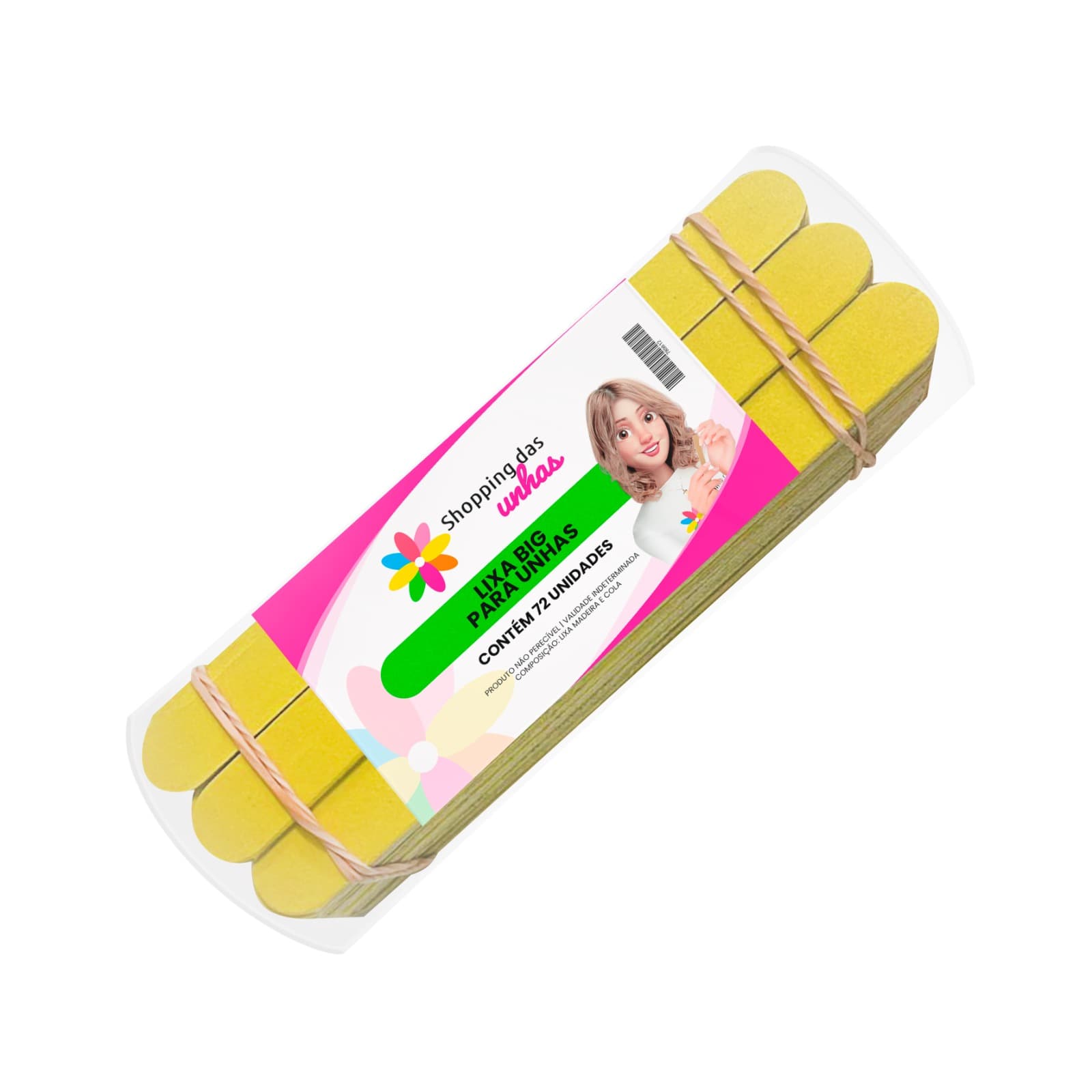 Lixa Big Canário 16cm 72 unidades Shopping das Unhas