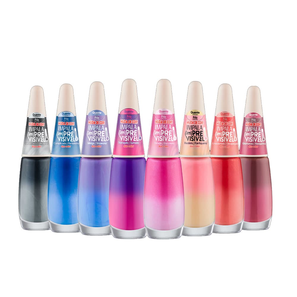 Kit Esmalte Impala Coleção ImPrevisivel 8 unidades