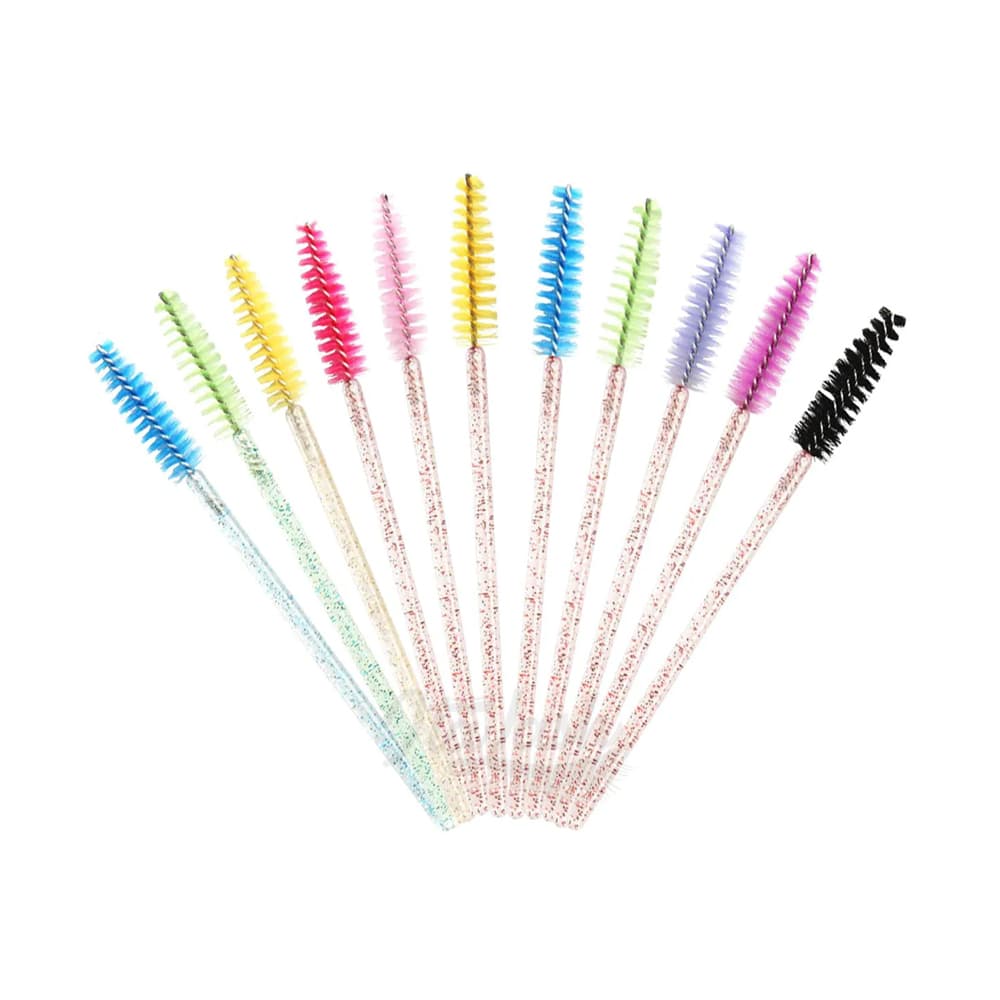 Escovinha de Cílios Com Glitter 10 Unidades