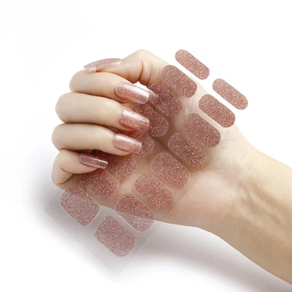 Gel Adesivo Auto Colante Fengshangmei Rosa com Glitter