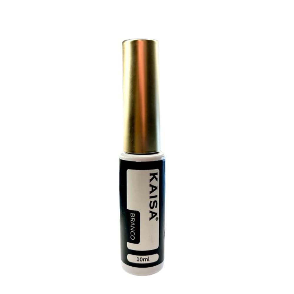 Esmalte em Gel Kaisa Pincel Fino Branco 10ml