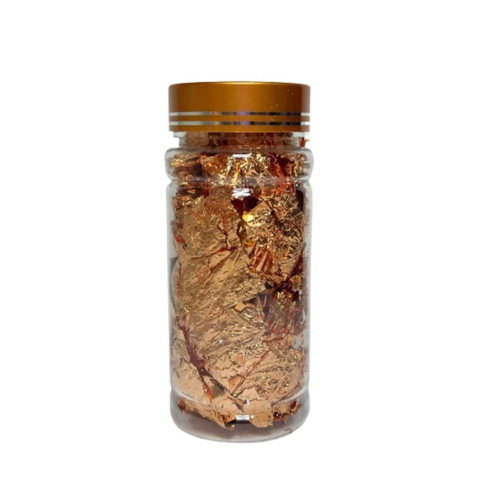 Pote Folha de Ouro Cobre Grande