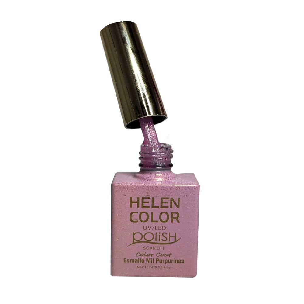 Esmalte em Gel Helen Color Mil Purpurinas 15ml cor 6