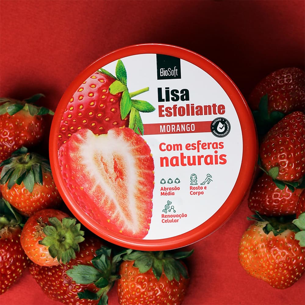 Esfoliante BioSoft Morango 300g