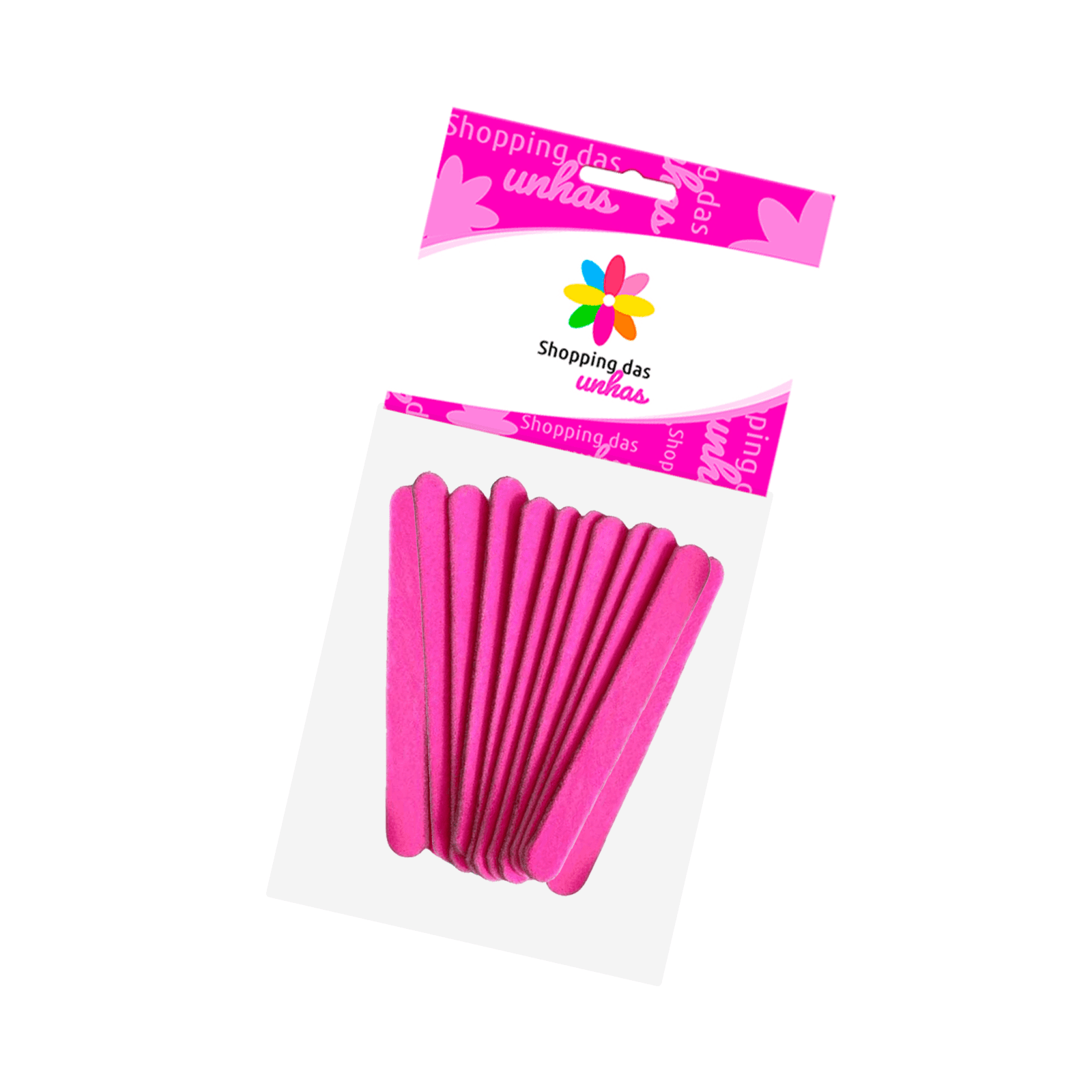 Lixa Mini Rosa 12 unidades Shopping das Unhas