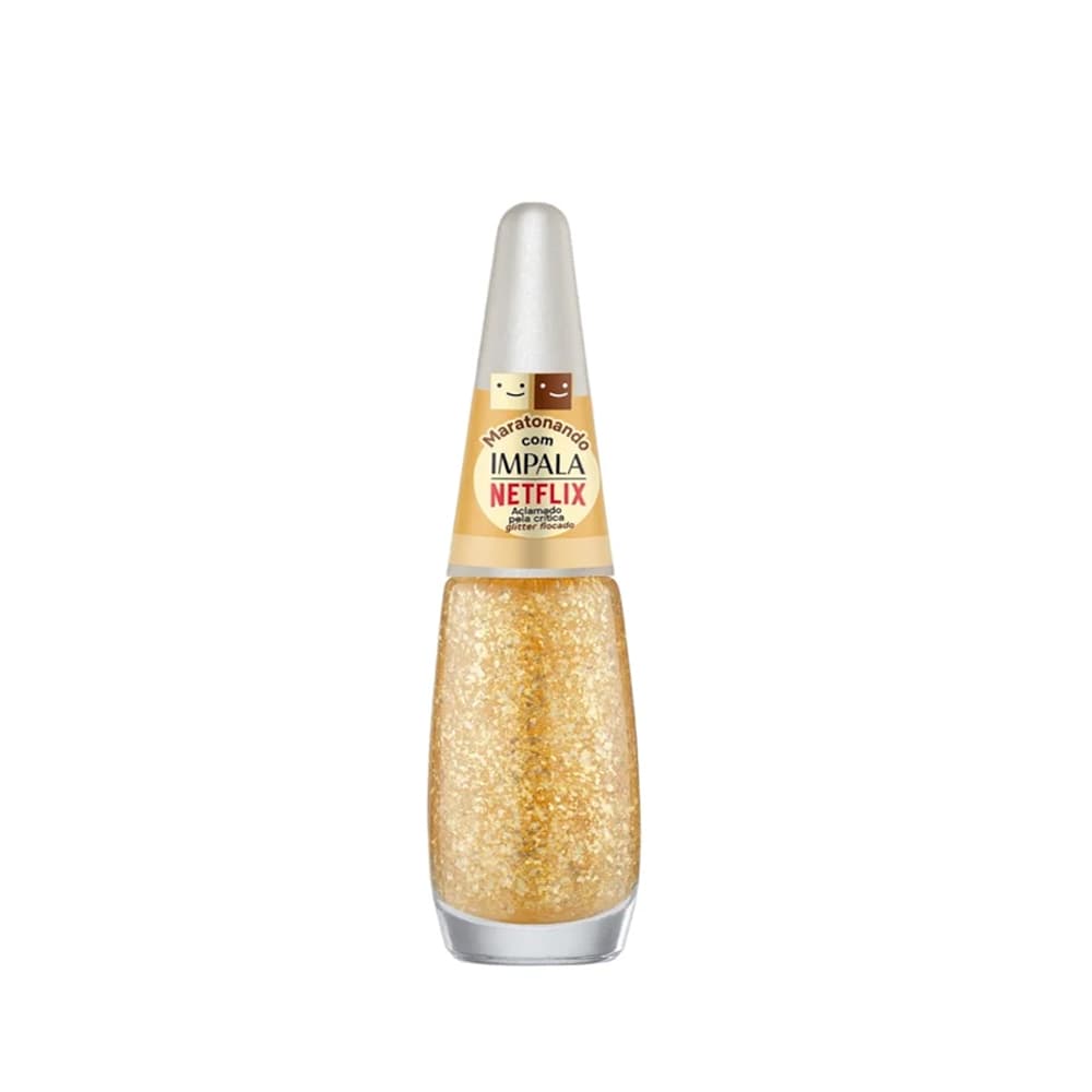 Esmalte Impala Maratonando Netflix Aclamado Pela Crítica Glitter 7,5ml