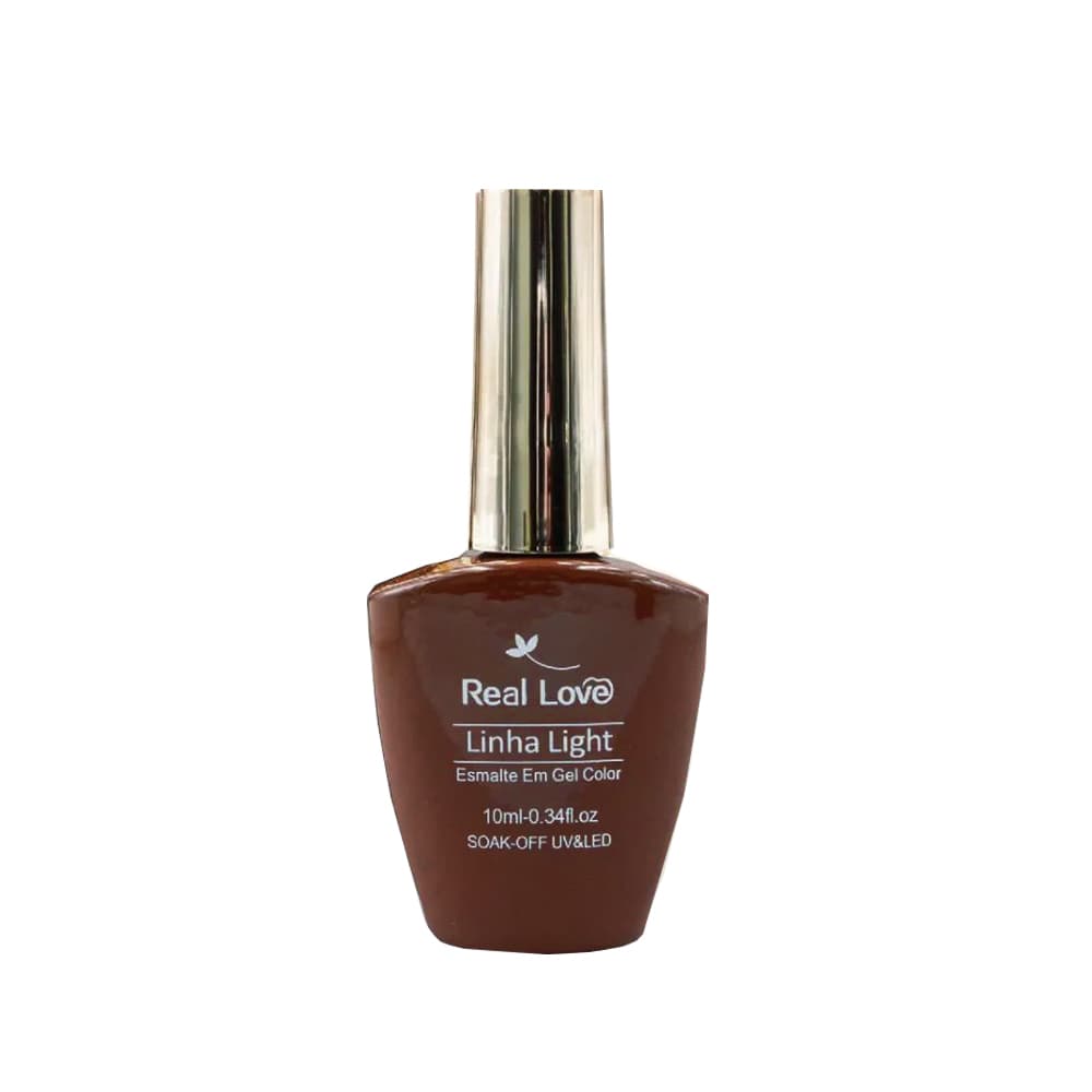Esmalte em Gel Real Love Luxo Marrom 10ml 002