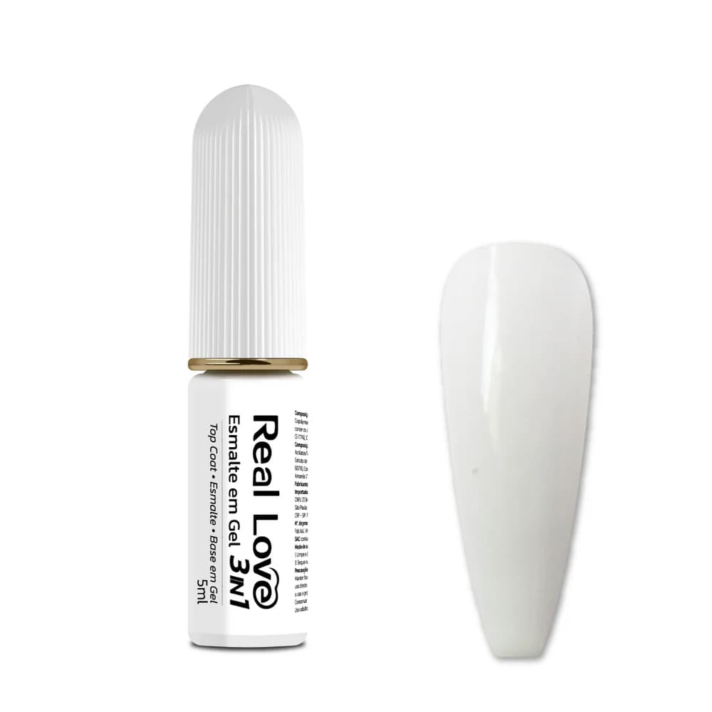 Esmalte em Gel 3 em 1 Real Love 5ml 001