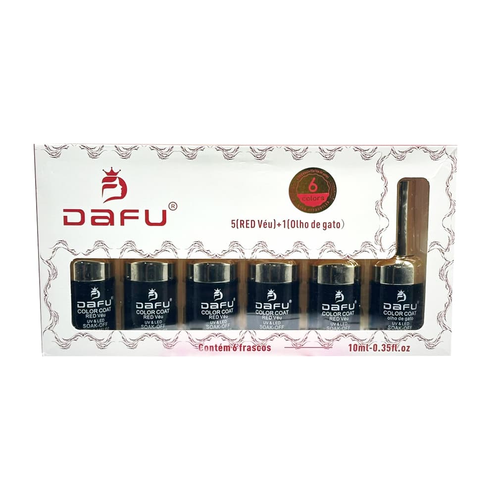 Esmalte em Gel Dafu 5 Red Veu + 1 Olho de Gato