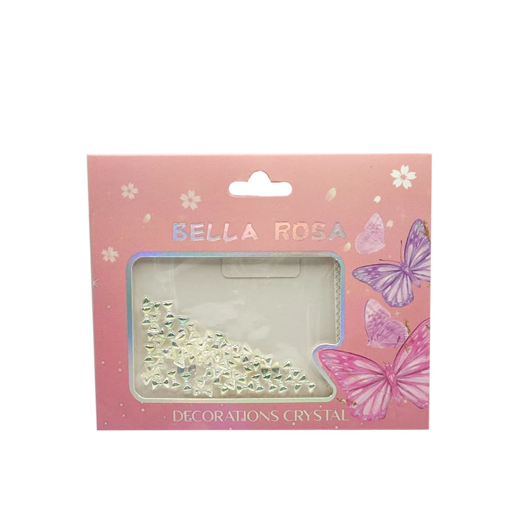 Decoração Laço Gravatinha Furta Cor Branco Bella Rosa
