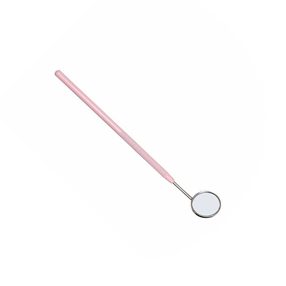 Mini Espelho Para Cilios Inox Rosa