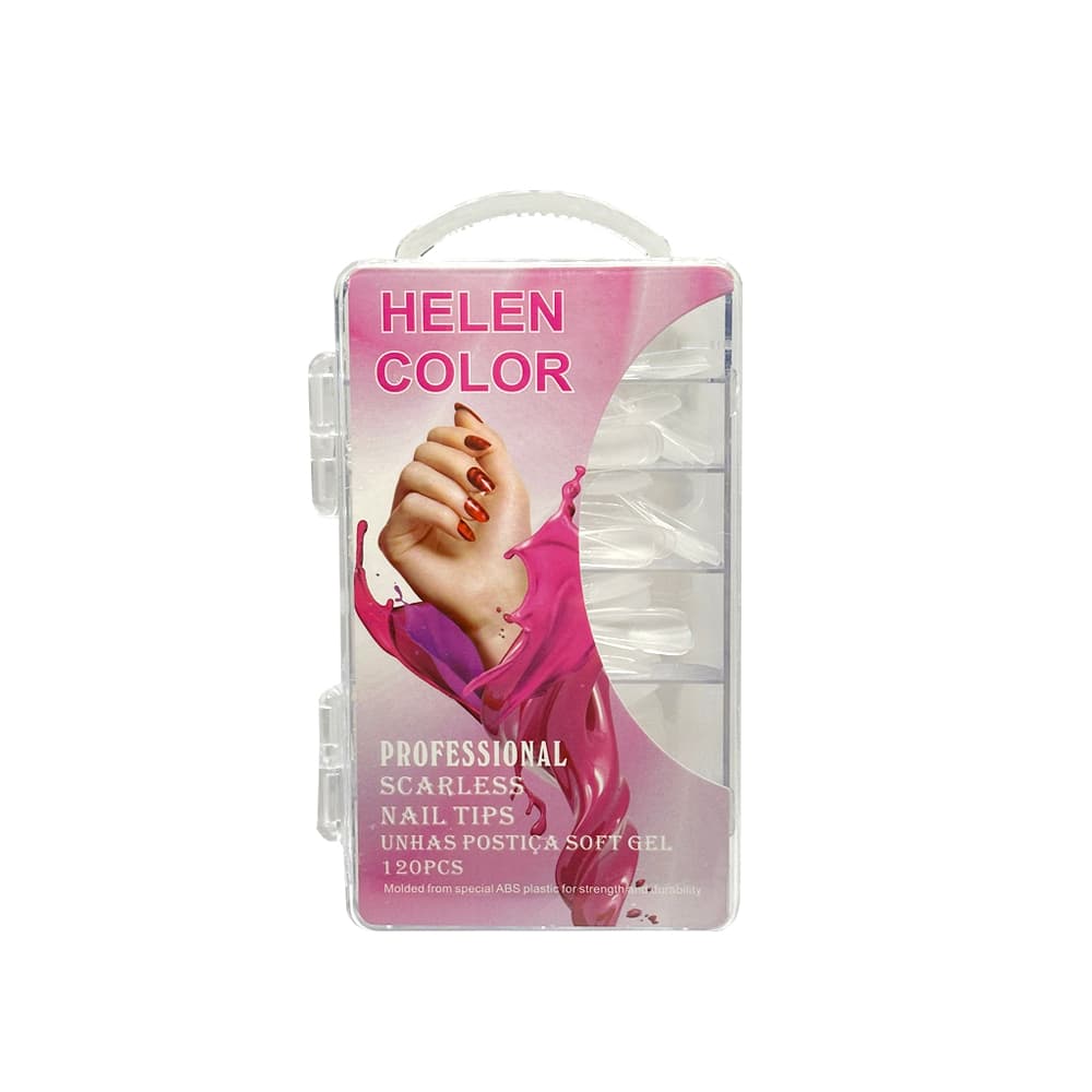 Postiça Soft Gel Bailarina Transparente Helen Color 120 unidades