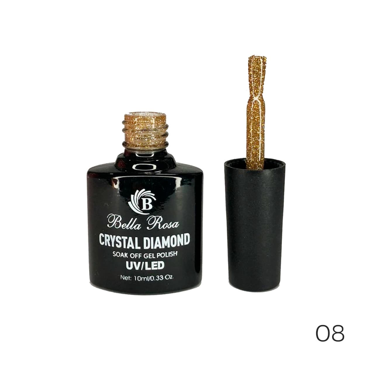 Esmalte em Gel Bella Rosa Crystal Diamond 08