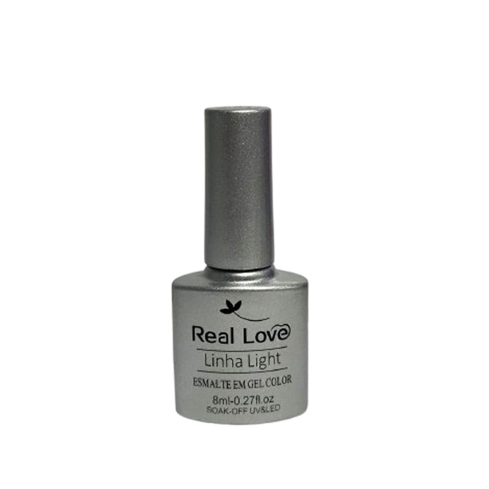 Esmalte em Gel Real Love Glitter Prata 006