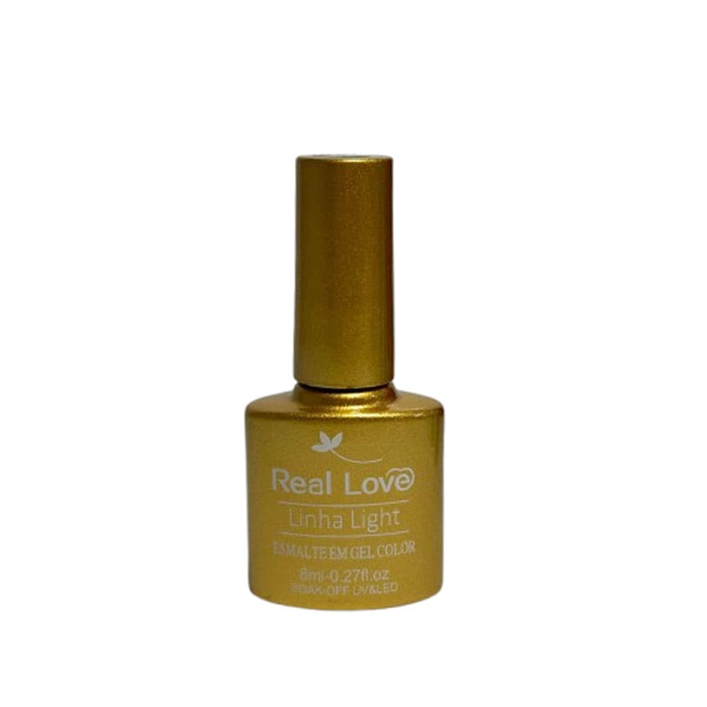 Esmalte em Gel Real Love Glitter Dourado 006