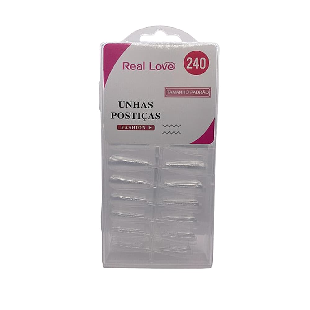 Postiça Bailarina Transparente Real Love 240 unidades