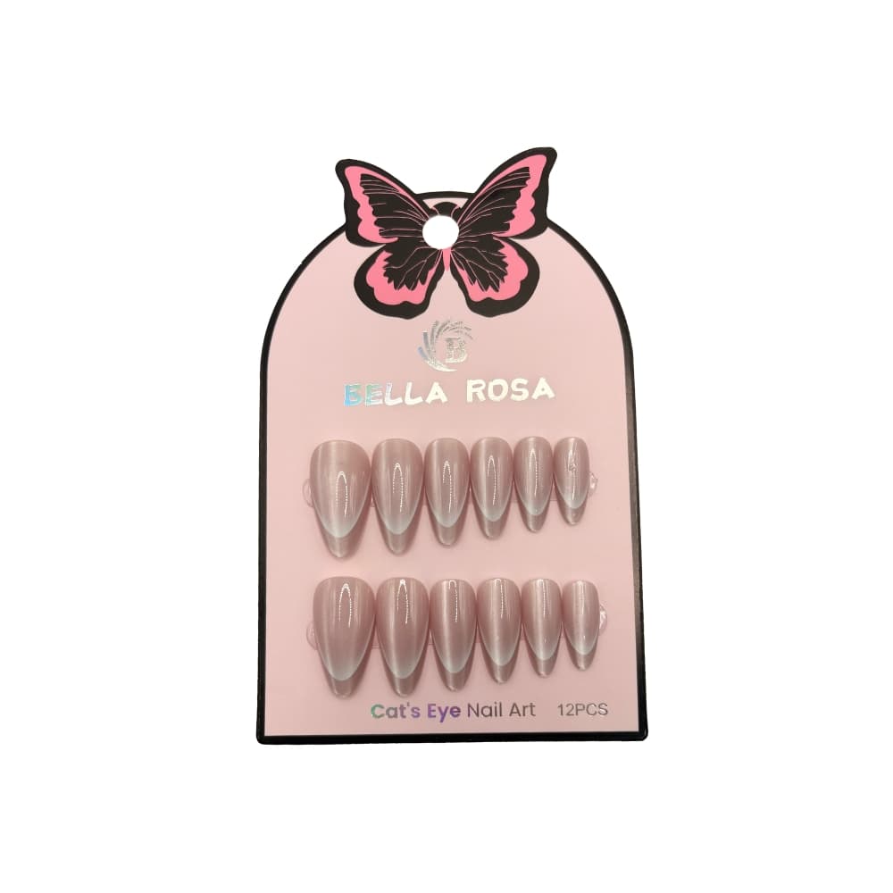 Unha Postiça Almond Nude Taupe Bella Rosa