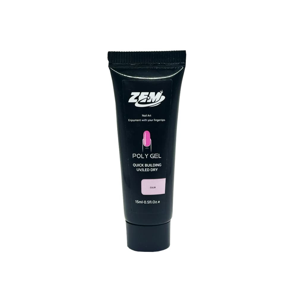 Polygel Zem 15ml Rosa Glitter 28