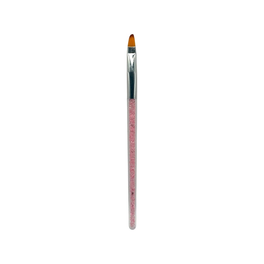 Pincel Lingua de Gato Rosa Strass