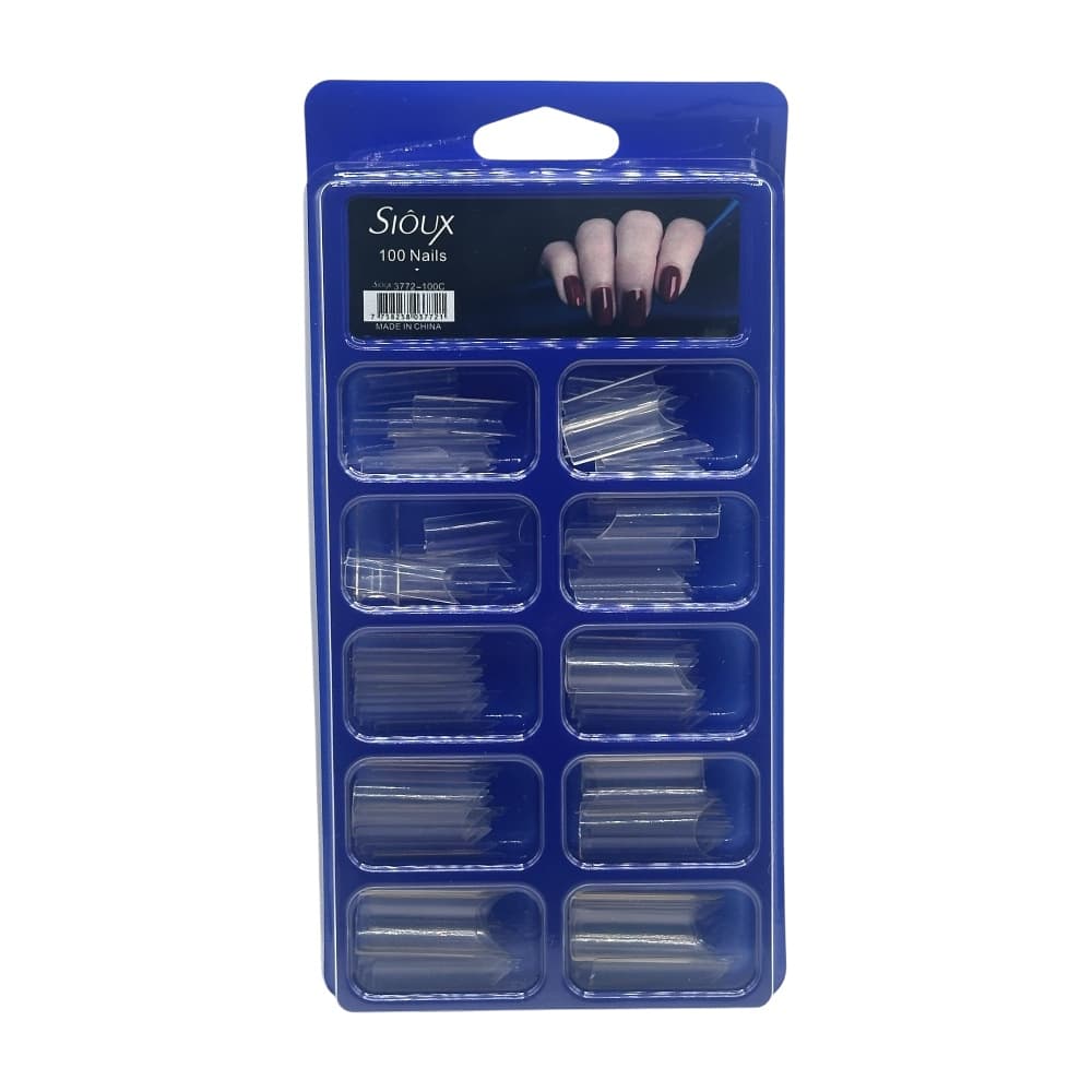 Tip Curvatura C Curta Transparente Sioux 100 Unidades