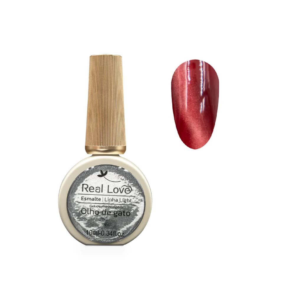 Esmalte em Gel Linha Light Olho de Gato 34 Real Love 10ml