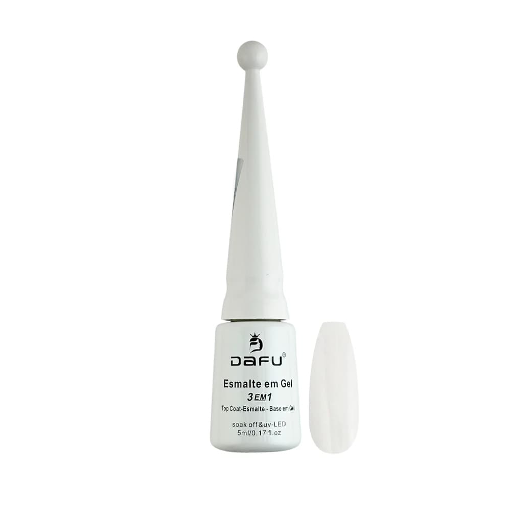 Esmalte em Gel 3 em 1 Cone Renda Dafu 5ml