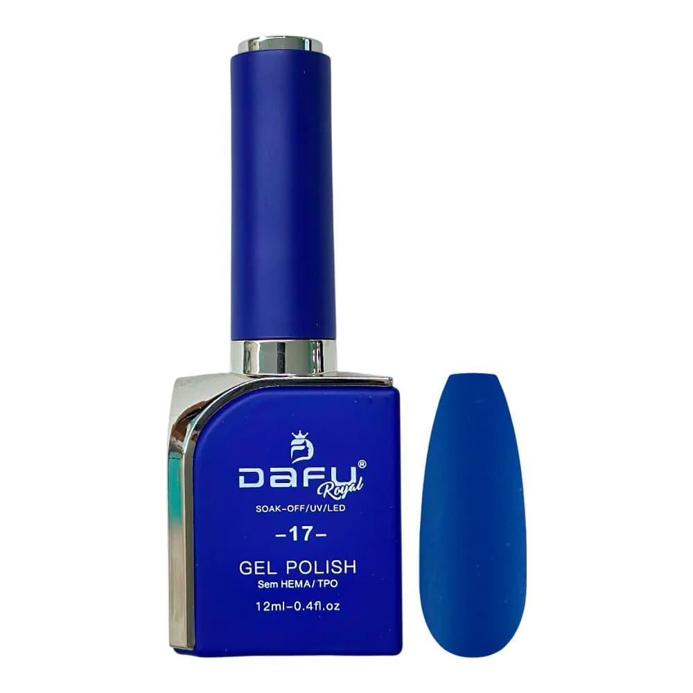 Esmalte em Gel Royal Glamour Dafu Azul 12ml 17